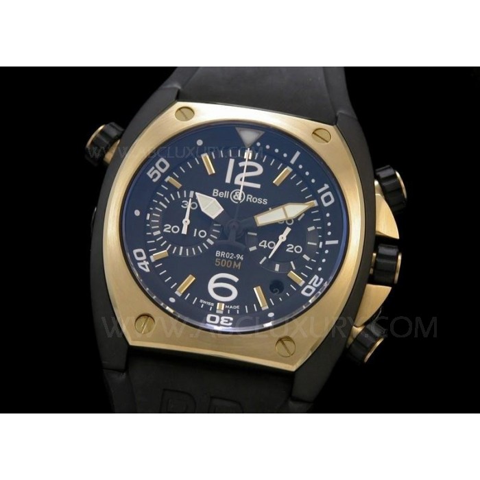 Replica Bell amp Ross Tonneau BR02 94 Chronograph Kellot Rose