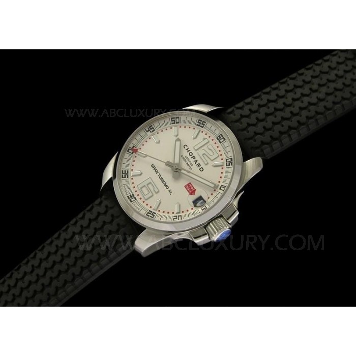 Replica Chopard Gran Turismo XL kellot White Dial Stainless Steel Asia Sveitsin liike SCH007