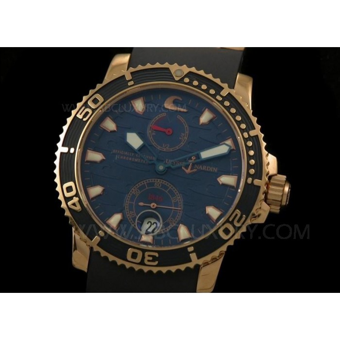 Replica Ulysse Nardin Maxi Marine Diver Tehoreservi Watch Sininen